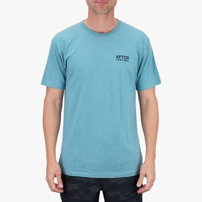 AFTCO Rustic Fishing T-Shirts Midnight Heather