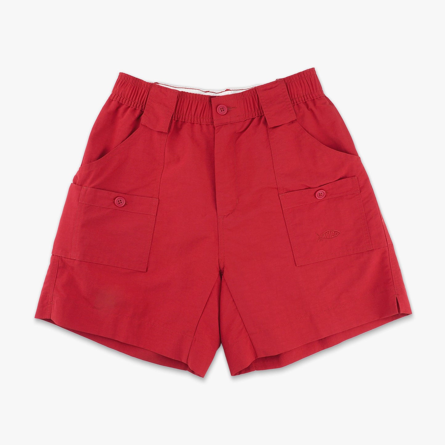 AFTCO Kids Original Fishing Shorts True Red