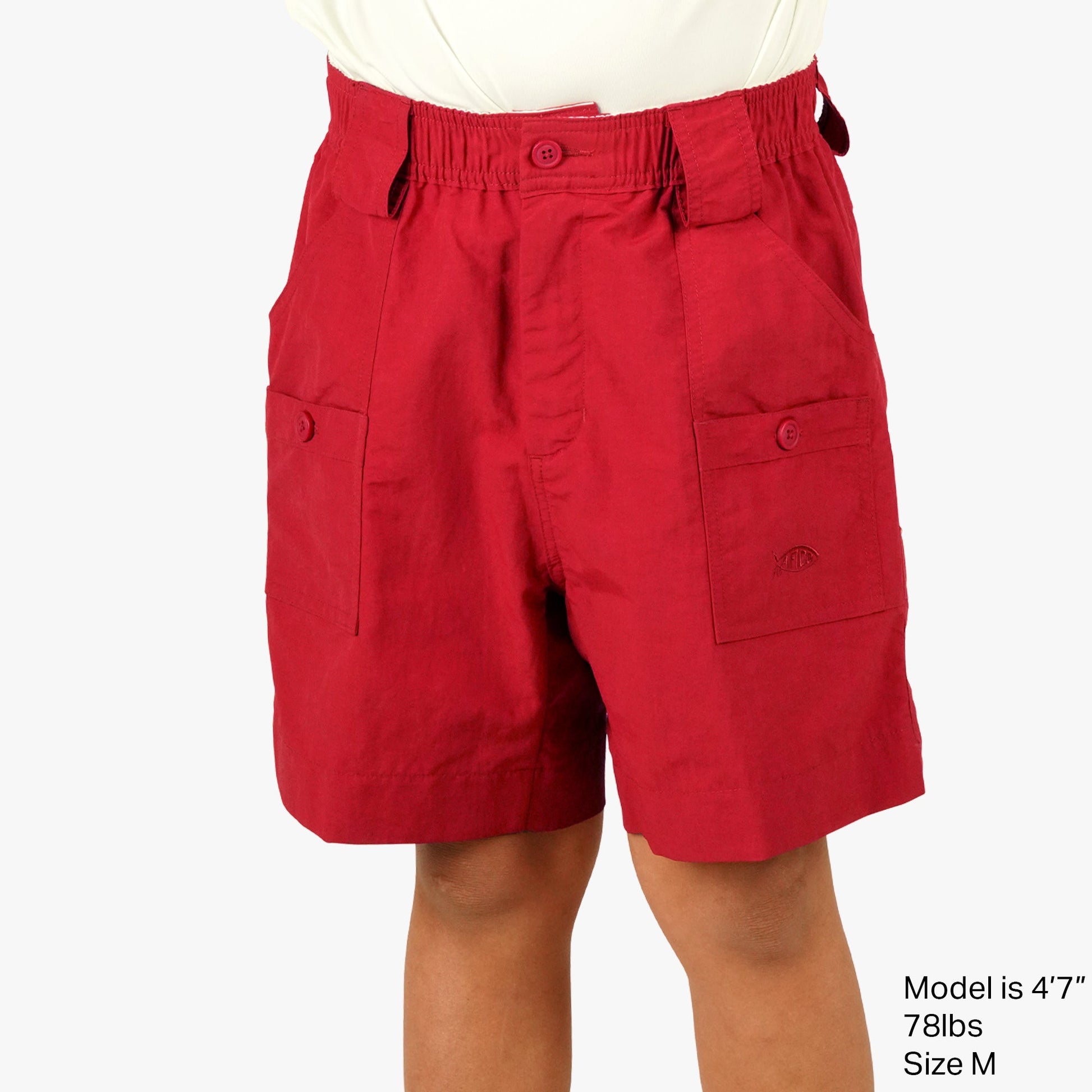 AFTCO Kids Original Fishing Shorts True Red