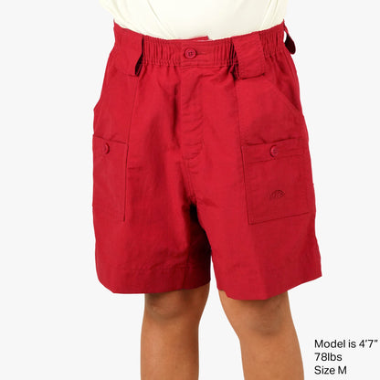 AFTCO Kids Original Fishing Shorts True Red