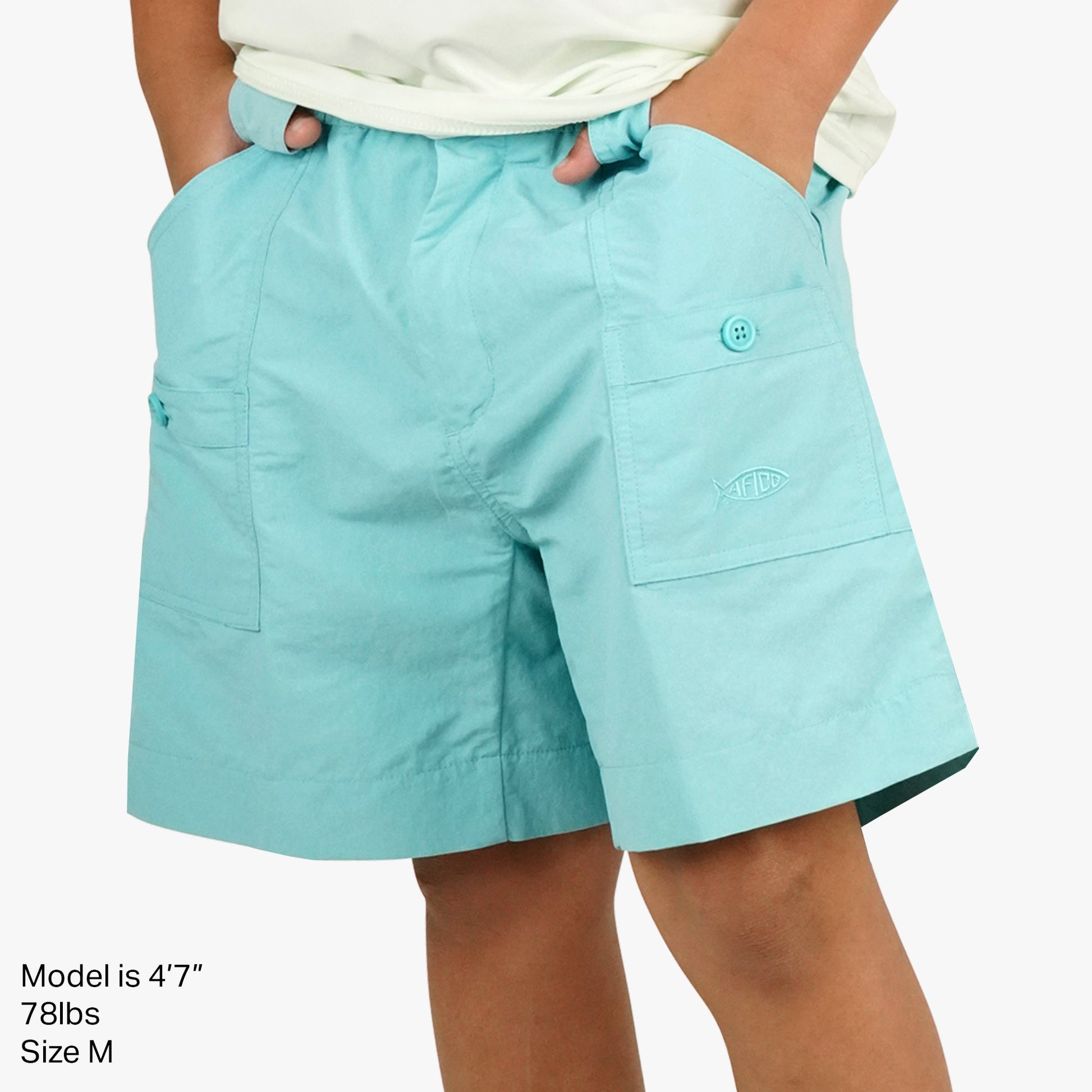 AFTCO Kids Original Fishing Shorts True Red