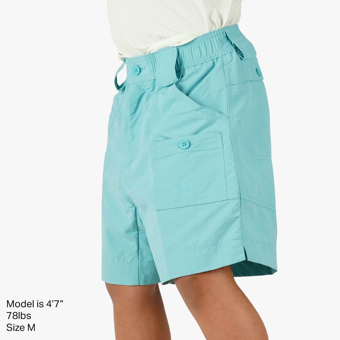 AFTCO Kids Original Fishing Shorts True Red