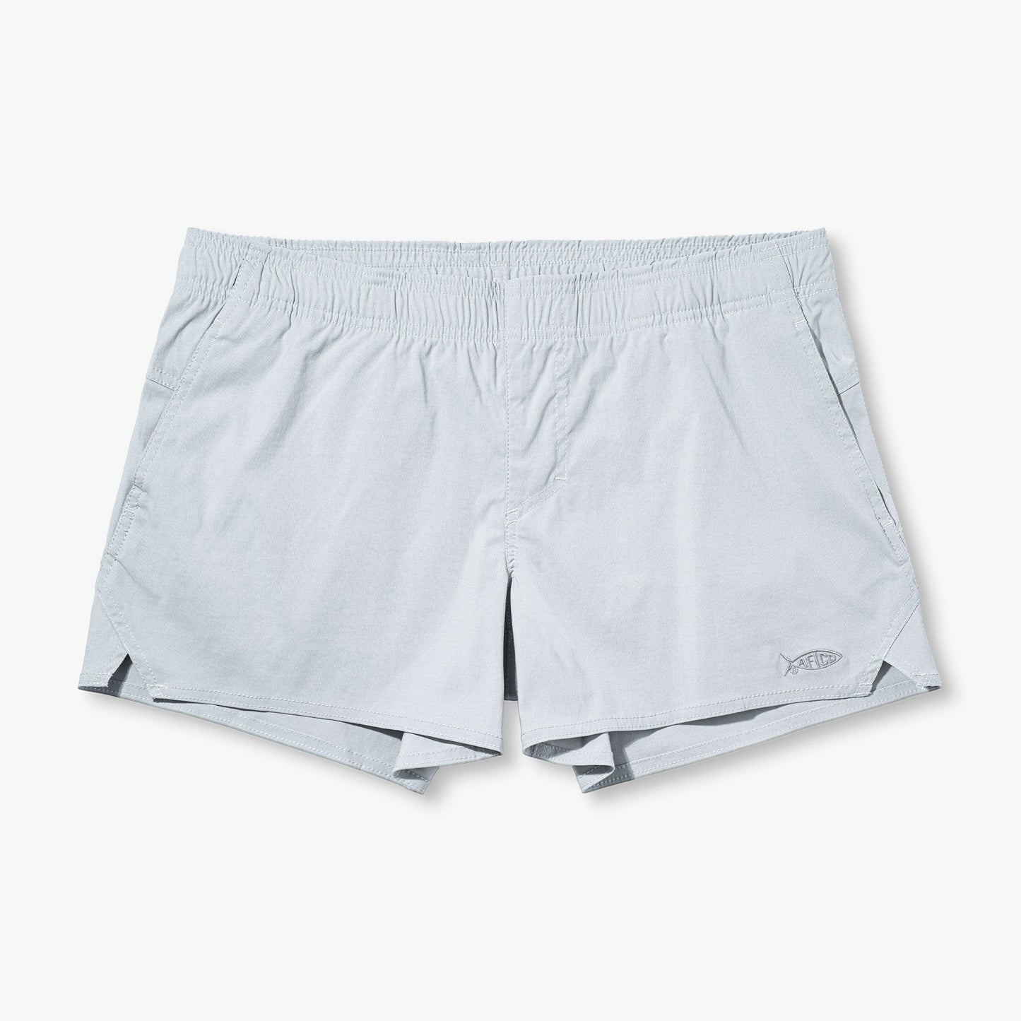 AFTCO Women's Sirena Hybrid Tech Shorts Light Gray