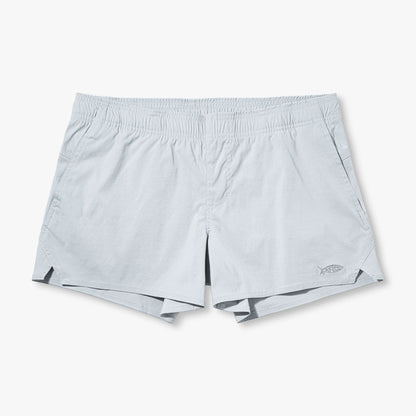 AFTCO Women's Sirena Hybrid Tech Shorts Light Gray