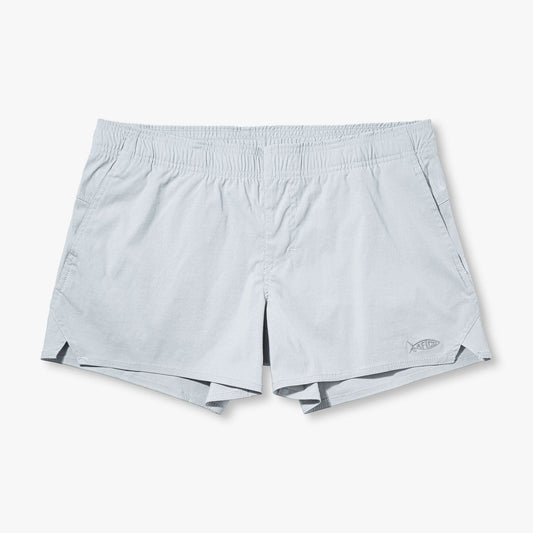 AFTCO Women's Sirena Hybrid Tech Shorts Light Gray