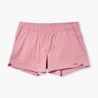 AFTCO Women's Sirena Hybrid Tech Shorts Light Gray
