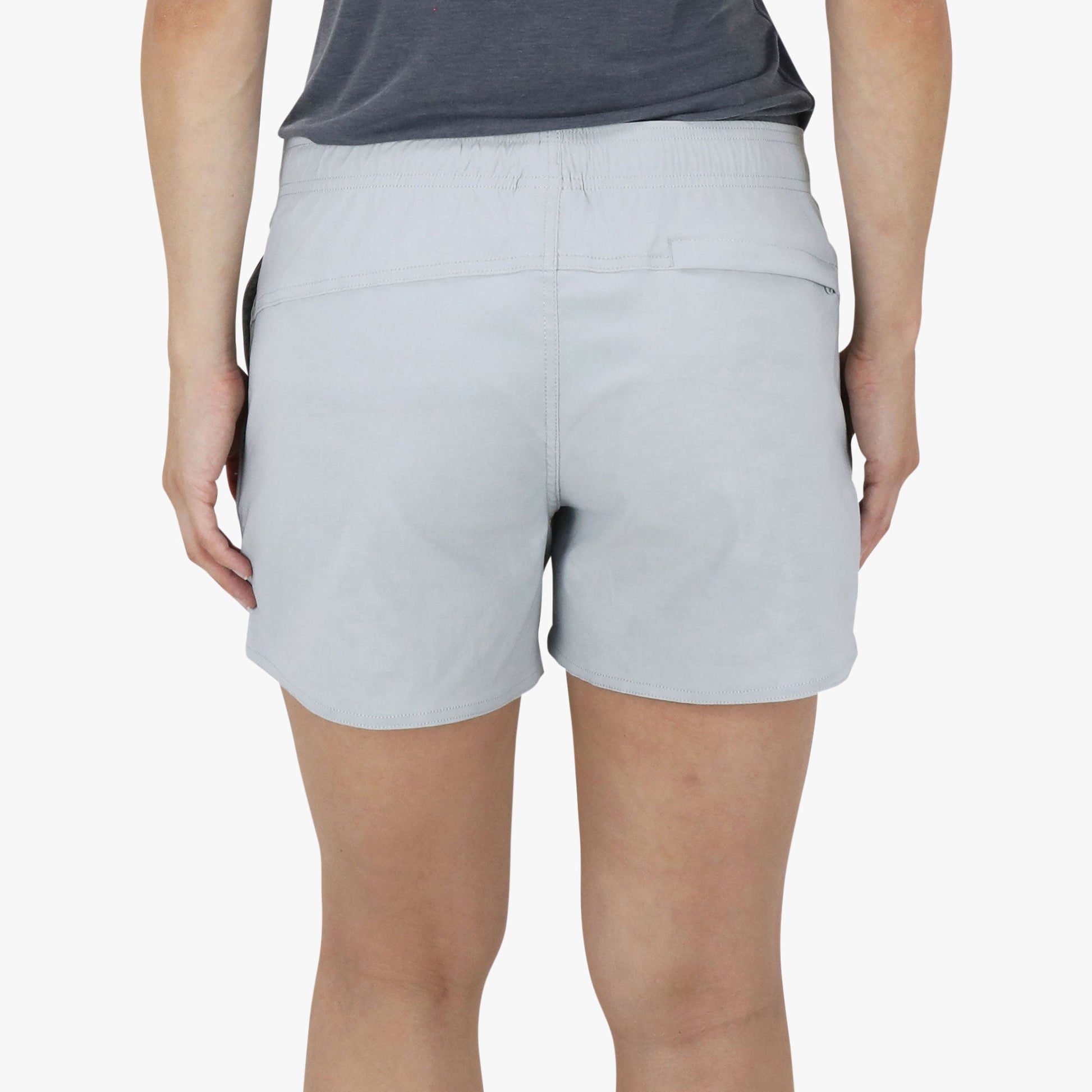 AFTCO Women's Sirena Hybrid Tech Shorts Light Gray