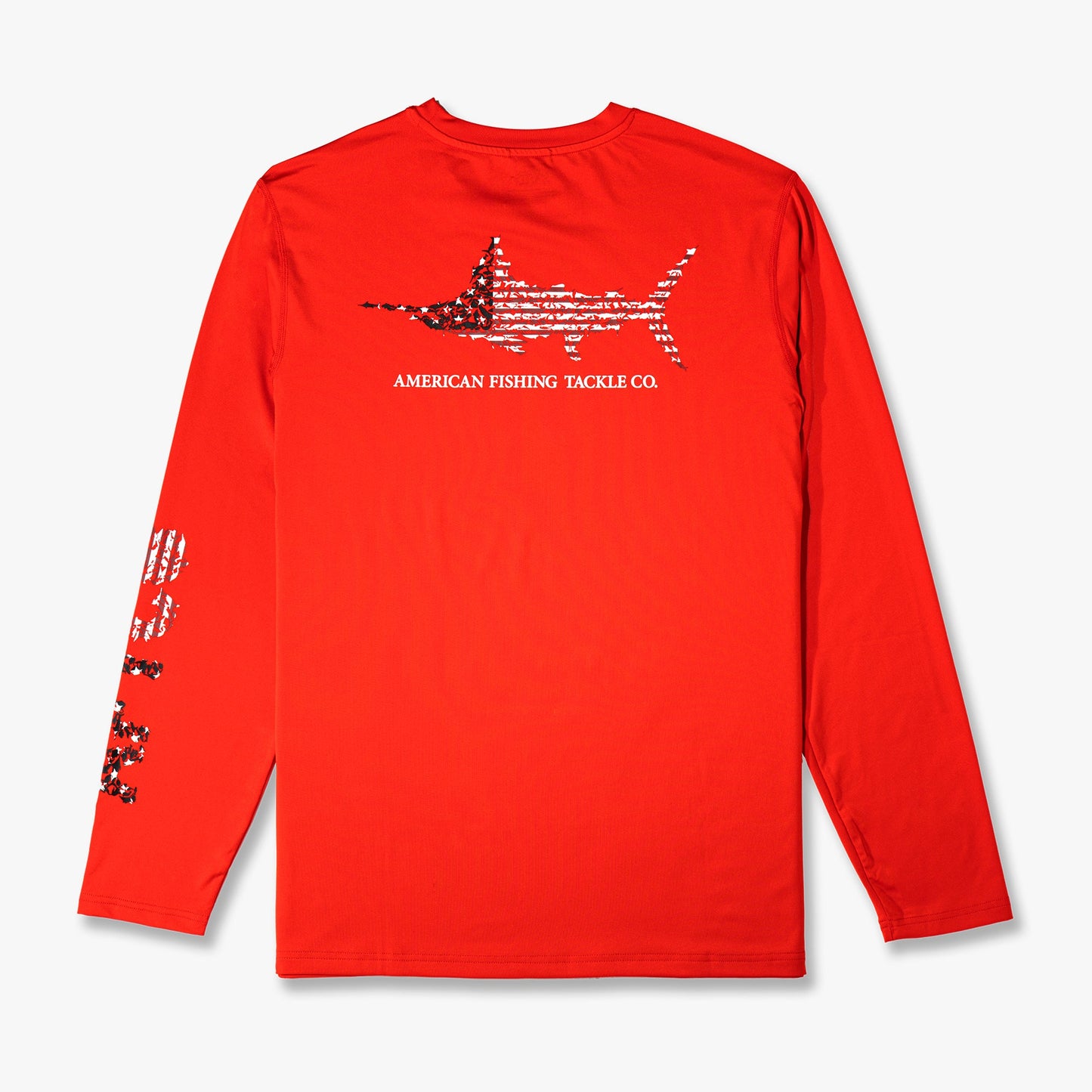AFTCO Jigfish Americana LS Performance Fishing Shirt Moulting Craw
