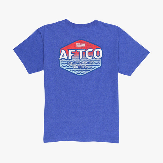 AFTCO Youth Sunset SS T-Shirt Charcoal Heather