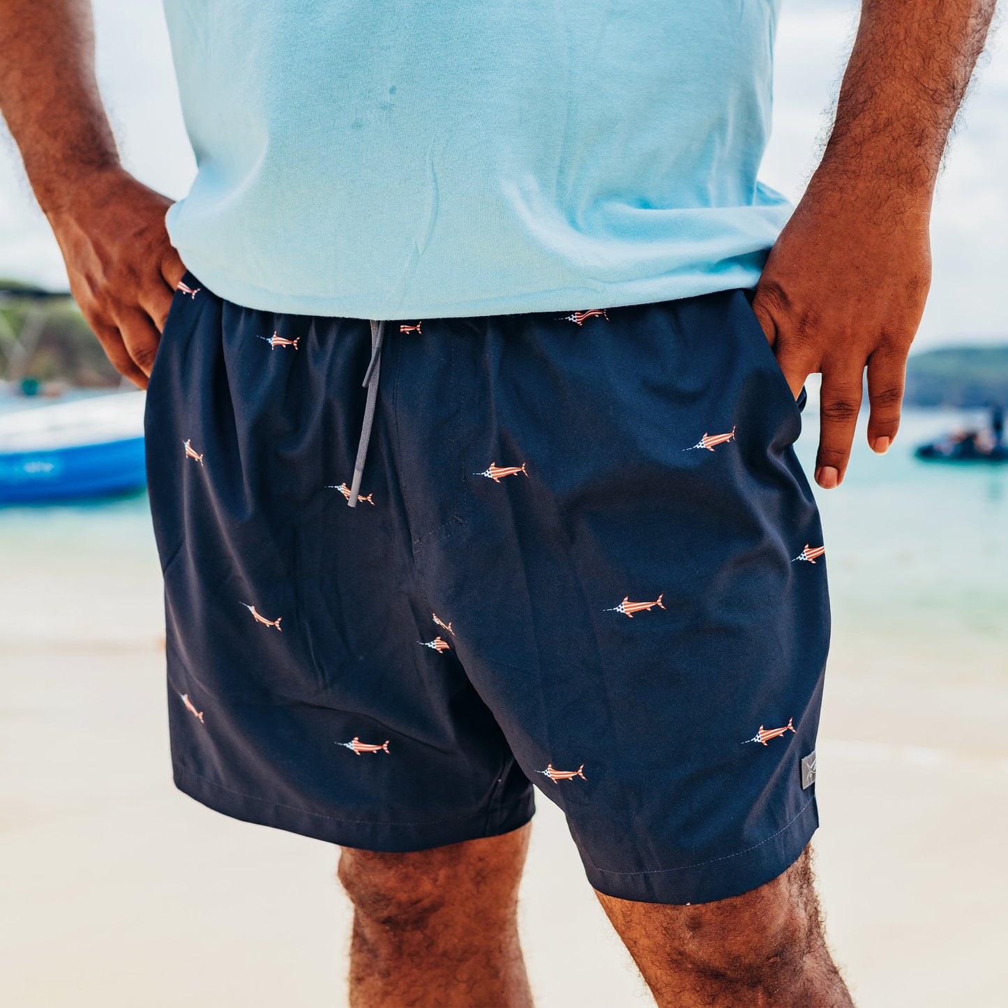 AFTCO Strike Swim Shorts Navy