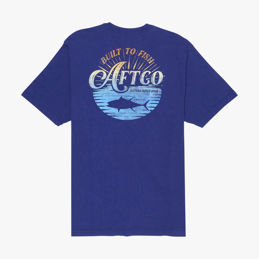 AFTCO Alkaline SS T-Shirt Storm Blue
