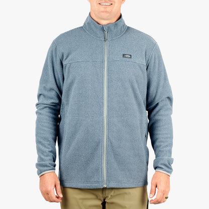 AFTCO Sentinel Full Zip Fishing Fleece Bering Sea Heather