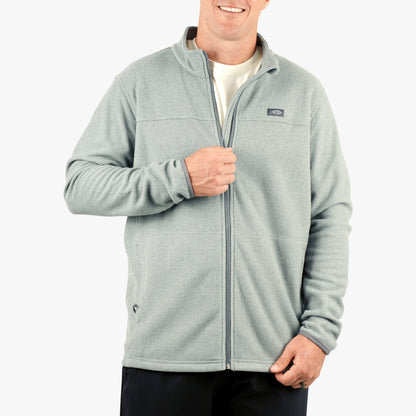 AFTCO Sentinel Full Zip Fishing Fleece Bering Sea Heather