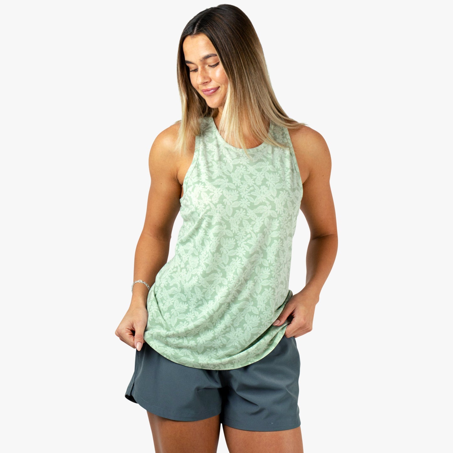 AFTCO AFTCO Ocean Bound Women's Fishing Tank Top Bay Leaf