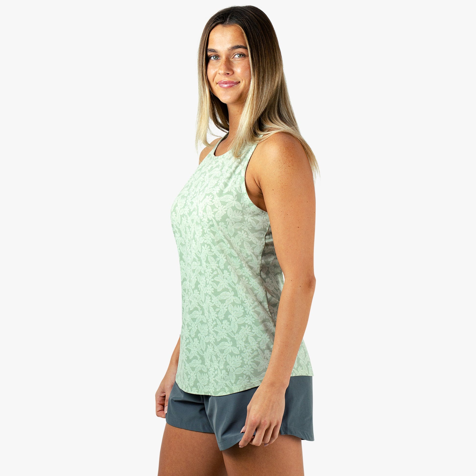 AFTCO AFTCO Ocean Bound Women's Fishing Tank Top Bay Leaf