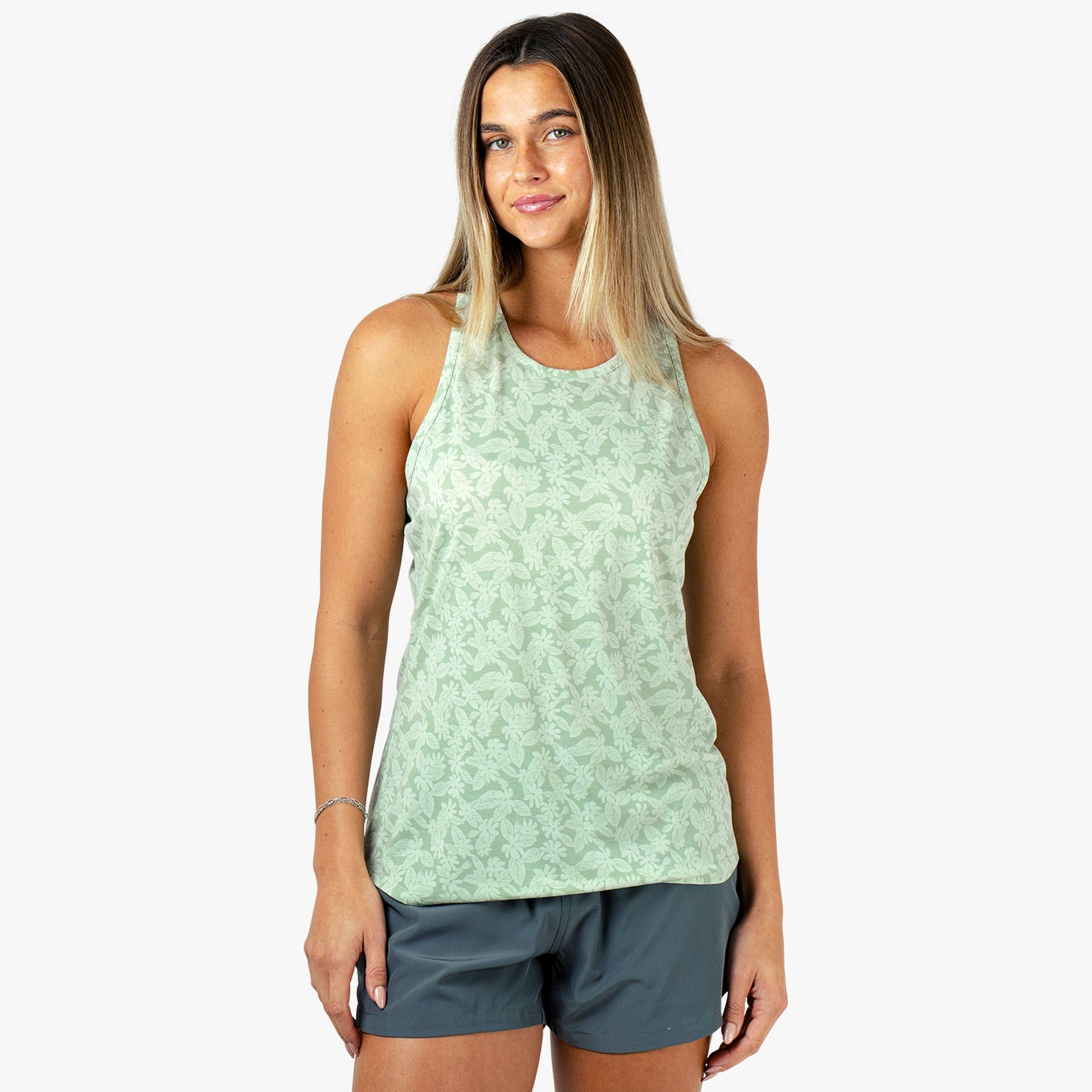 AFTCO AFTCO Ocean Bound Women's Fishing Tank Top Bay Leaf