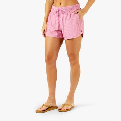 AFTCO Women's Strike Printed Swim Shorts Wild Rose