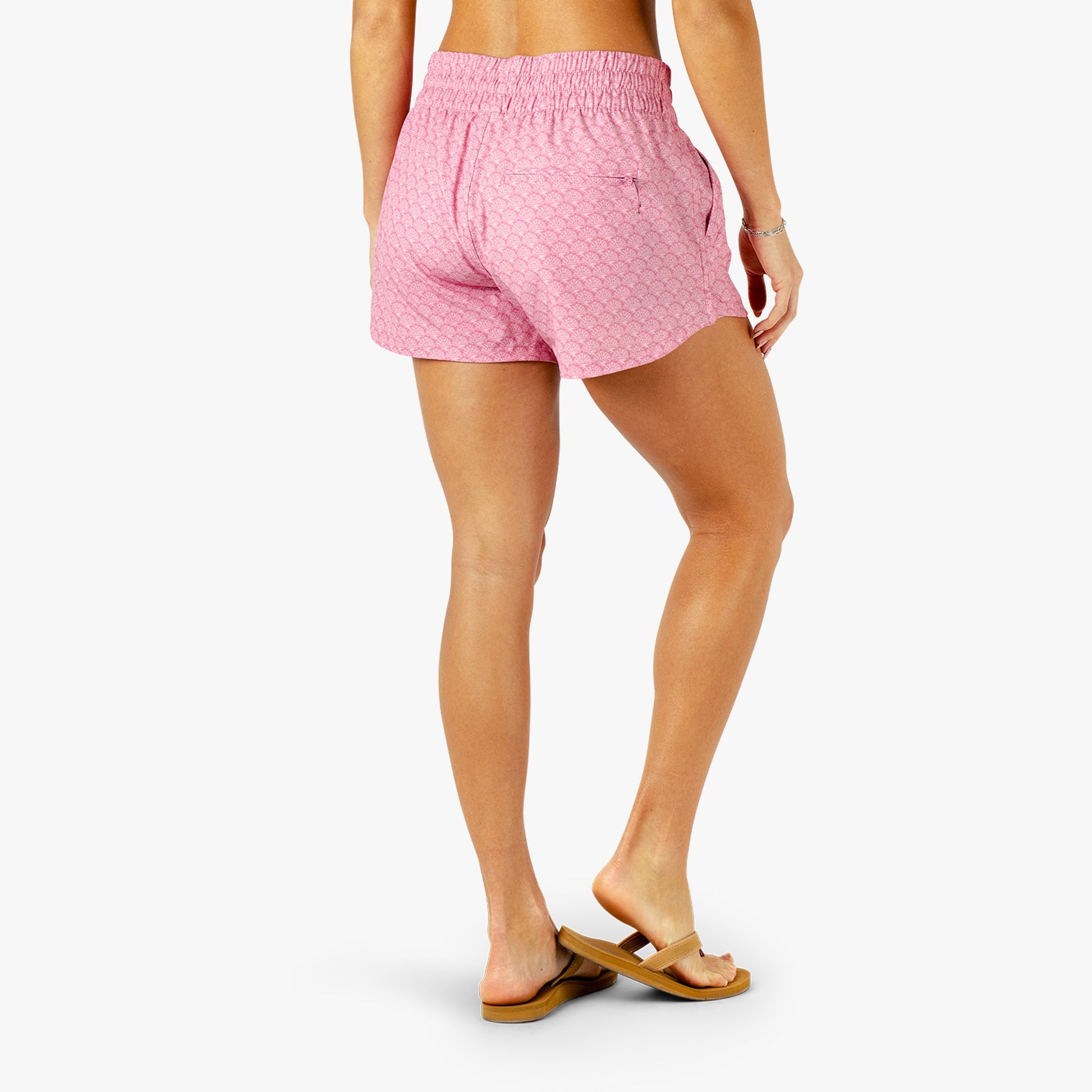 AFTCO Women's Strike Printed Swim Shorts Wild Rose
