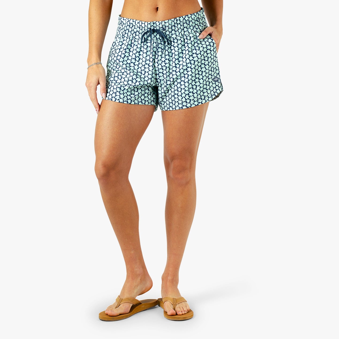 AFTCO Women's Strike Printed Swim Shorts Ink