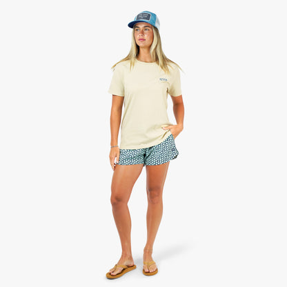 AFTCO Women's Strike Printed Swim Shorts Ink