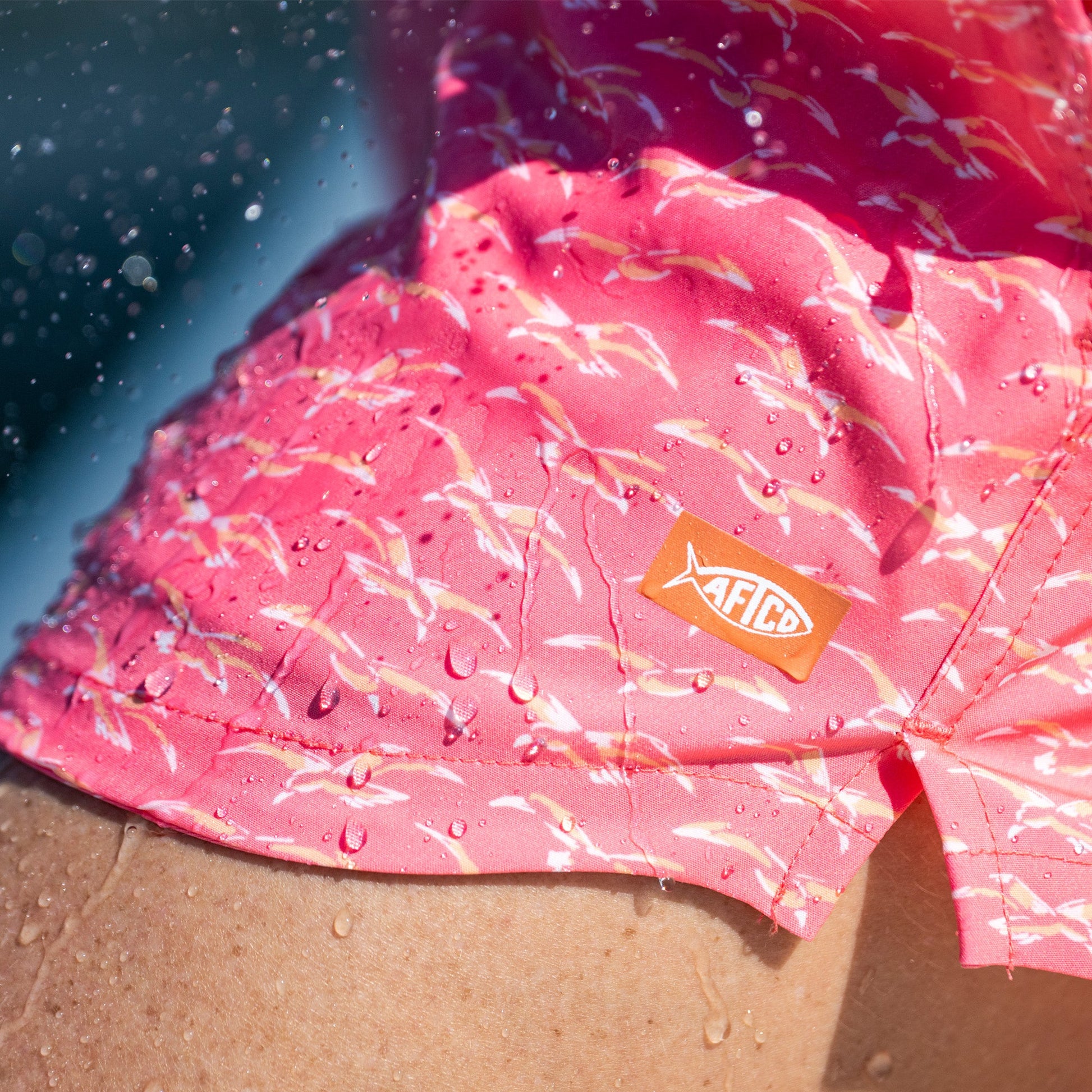 AFTCO Women's Strike Printed Swim Shorts Conch