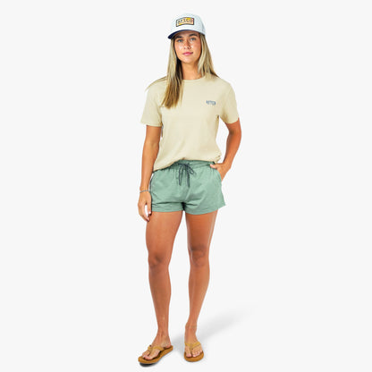 AFTCO Women's Morning View Short Sleeve Fishing T-Shirt Pelican