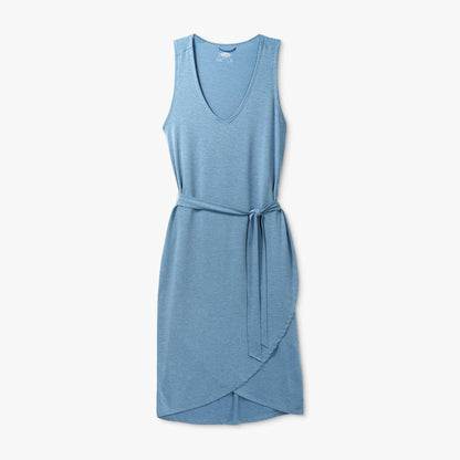 AFTCO Women's Ocean Bound Sleeveless Quick Dry Dress Blush Heather