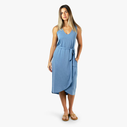 AFTCO Women's Ocean Bound Sleeveless Quick Dry Dress Blush Heather