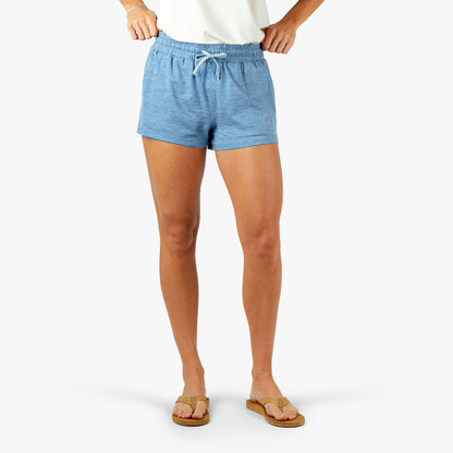 AFTCO Women's Electrolyte Fishing Shorts Captains Blue Heather