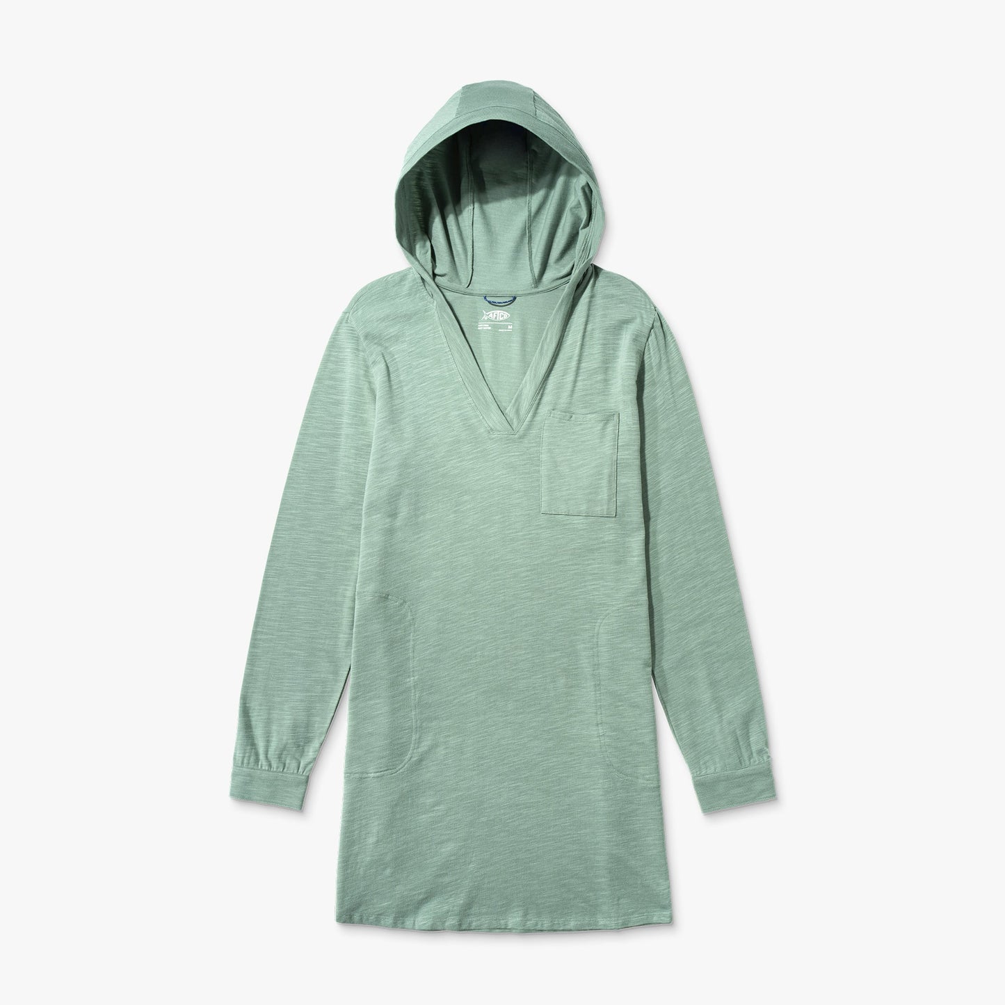 AFTCO Women's Cloud Knit Hooded Fishing Cover Up Ink Heather