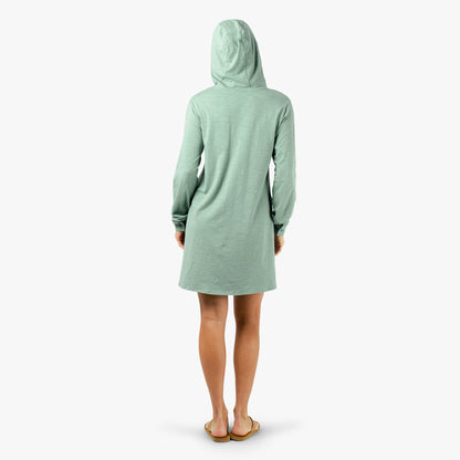AFTCO Women's Cloud Knit Hooded Fishing Cover Up Ink Heather