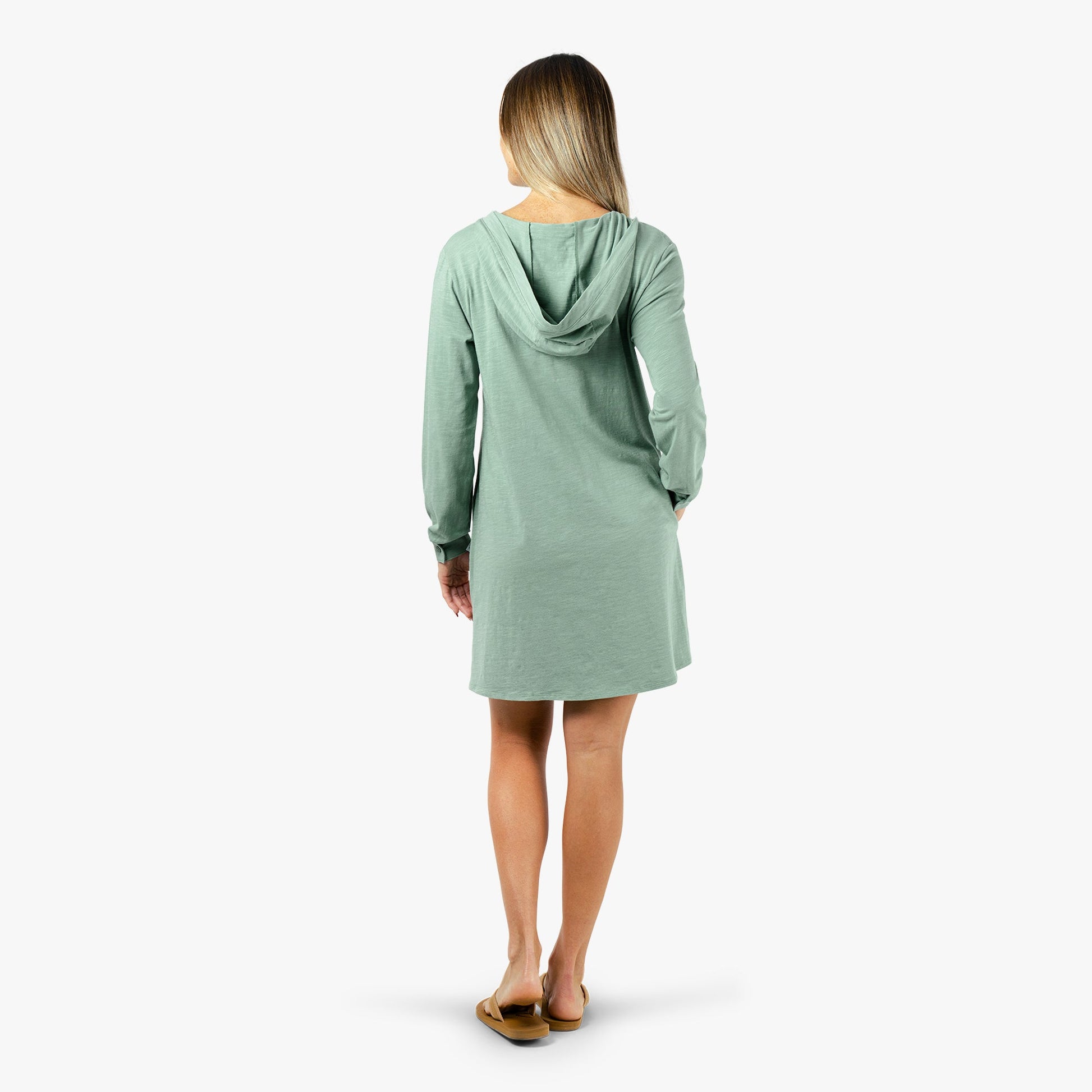 AFTCO Women's Cloud Knit Hooded Fishing Cover Up Ink Heather
