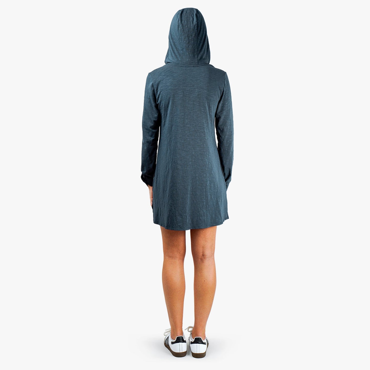 AFTCO Women's Cloud Knit Hooded Fishing Cover Up Ink Heather