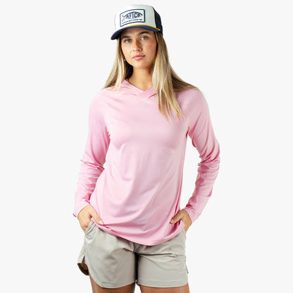 AFTCO Samurai 2.0 Fishing Shirts For Women Pink Heather
