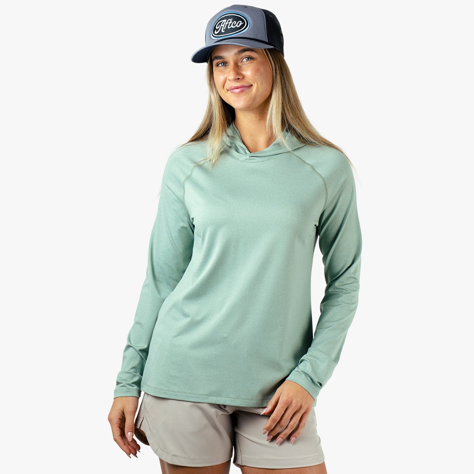 AFTCO Samurai 2.0 Fishing Shirts For Women Pink Heather
