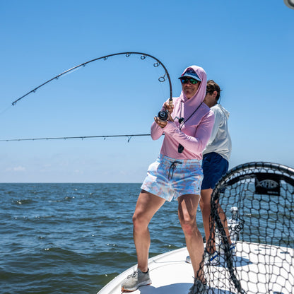 AFTCO Samurai 2.0 Fishing Shirts For Women Pink Heather