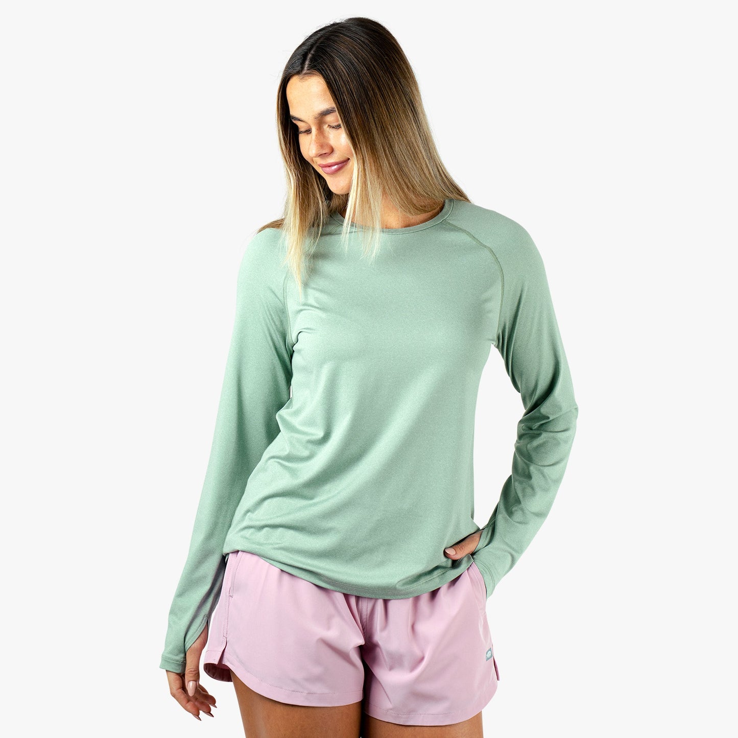 AFTCO Samurai 2.0 Women's Fishing Shirts Bay Leaf Heather