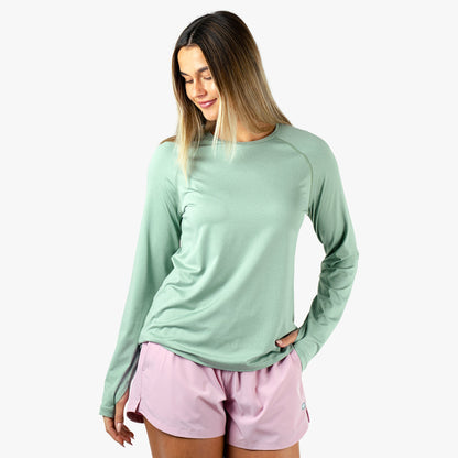 AFTCO Samurai 2.0 Women's Fishing Shirts Bay Leaf Heather