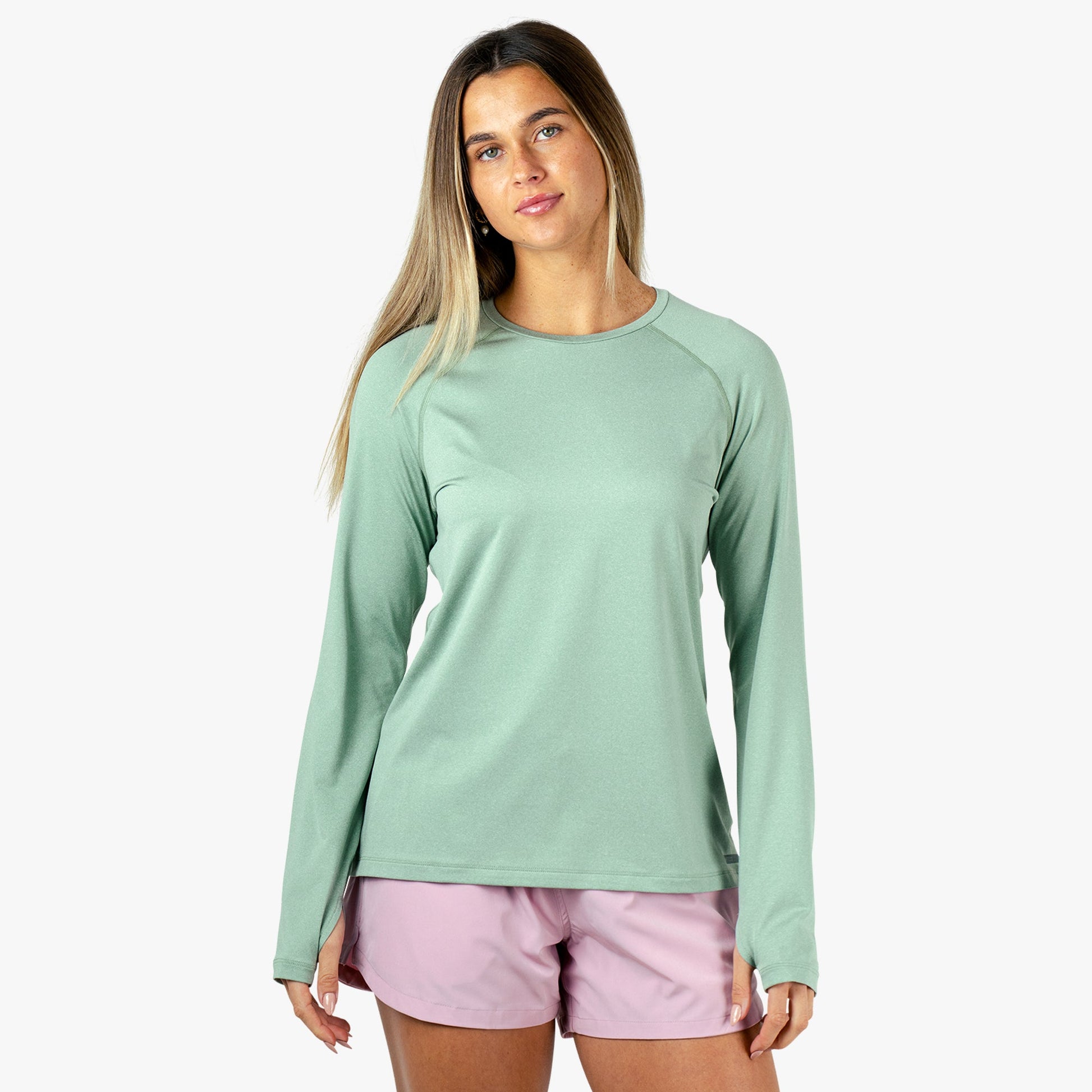 AFTCO Samurai 2.0 Women's Fishing Shirts Bay Leaf Heather