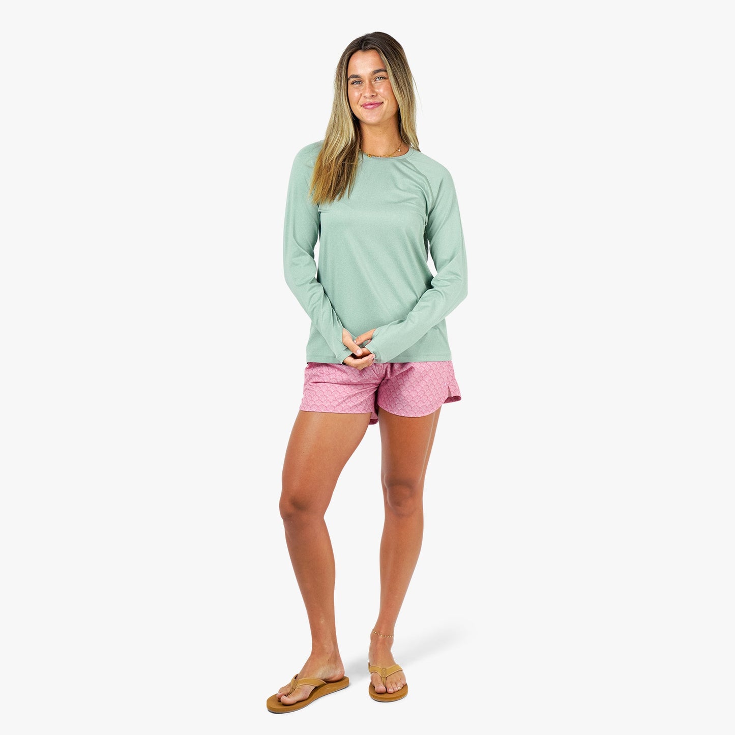 AFTCO Samurai 2.0 Women's Fishing Shirts Bay Leaf Heather