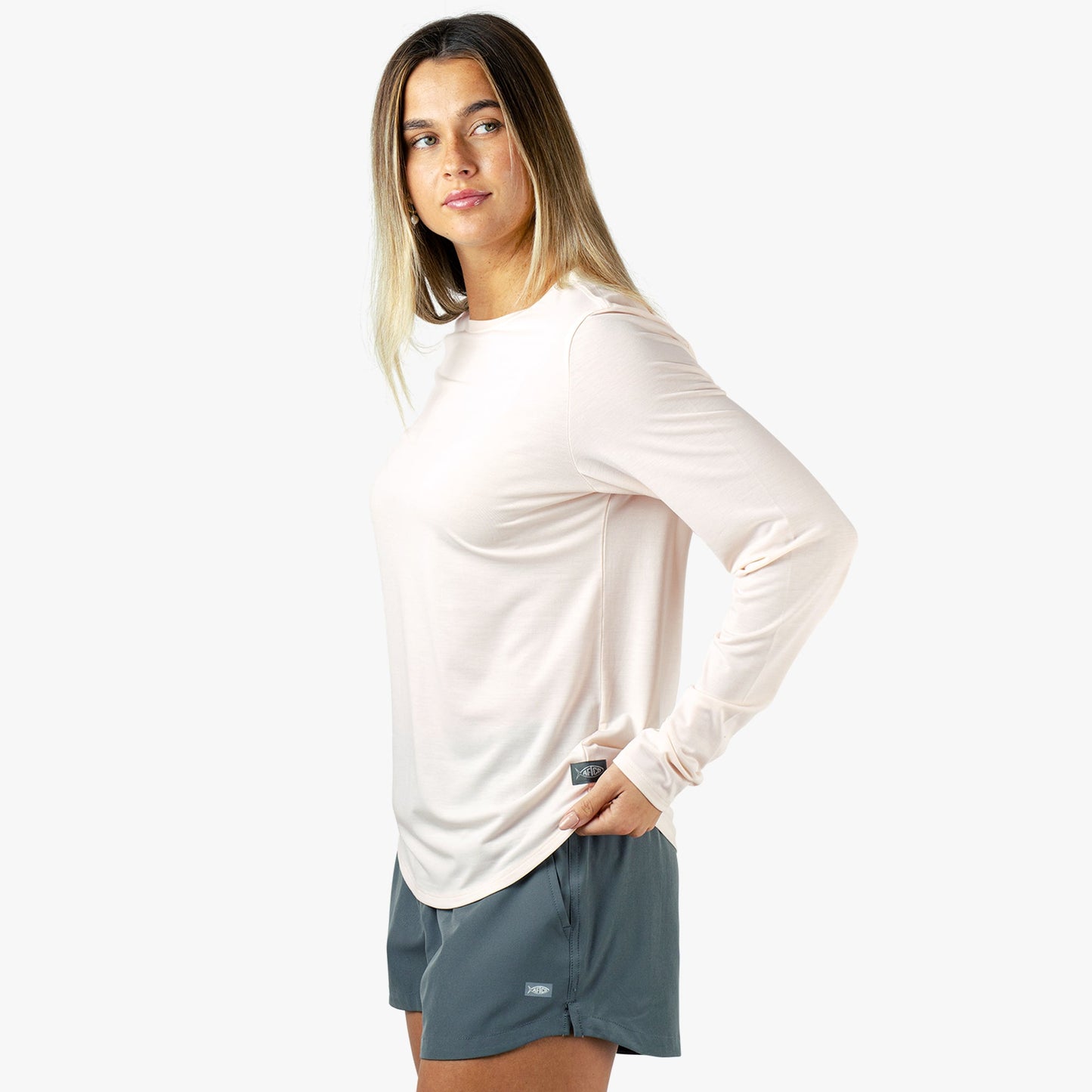 AFTCO Ocean Bound Women's Fishing Shirt Blush Heather