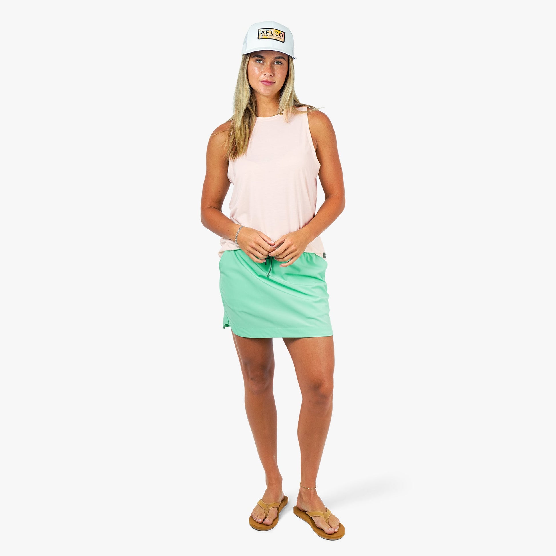 AFTCO Women's Strike Fishing Skort Beach Glass