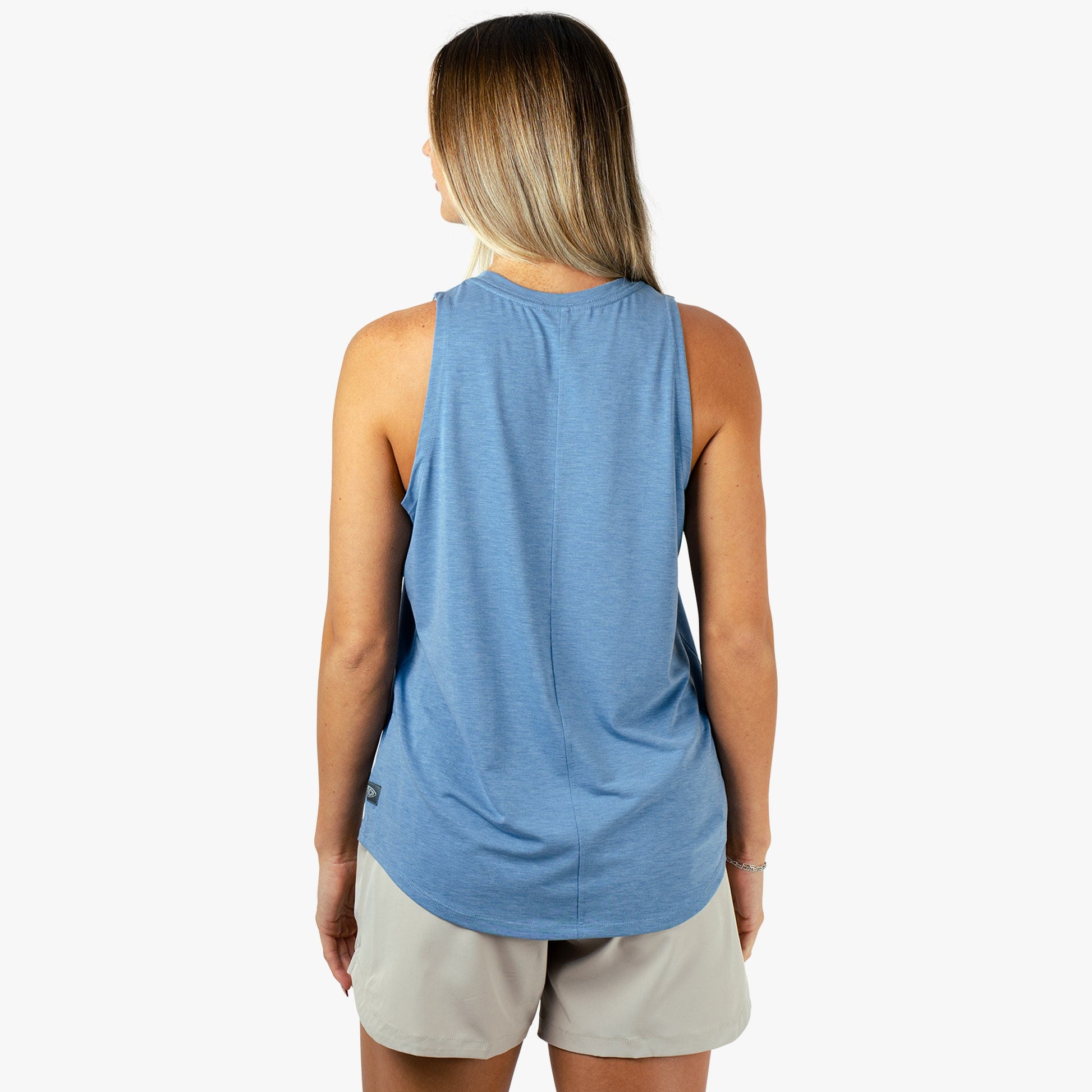 AFTCO Women's Ocean Bound Performance Tank Blush Heather