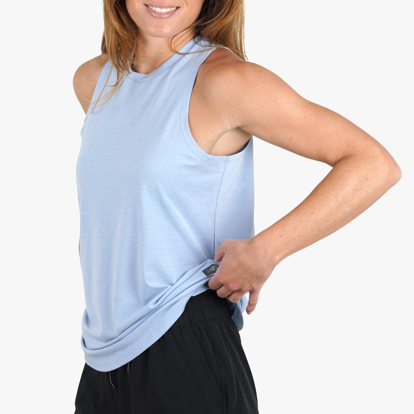 AFTCO Women's Ocean Bound Performance Tank Blush Heather