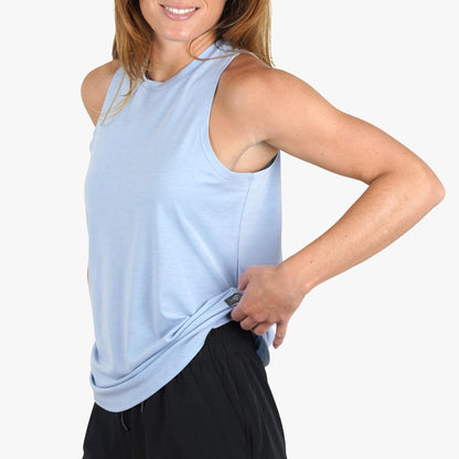 AFTCO Women's Ocean Bound Performance Tank Blush Heather