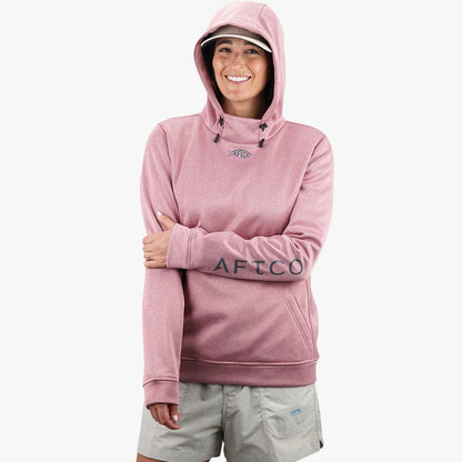AFTCO Women's Shadow Hoodie Rose Dawn Heather