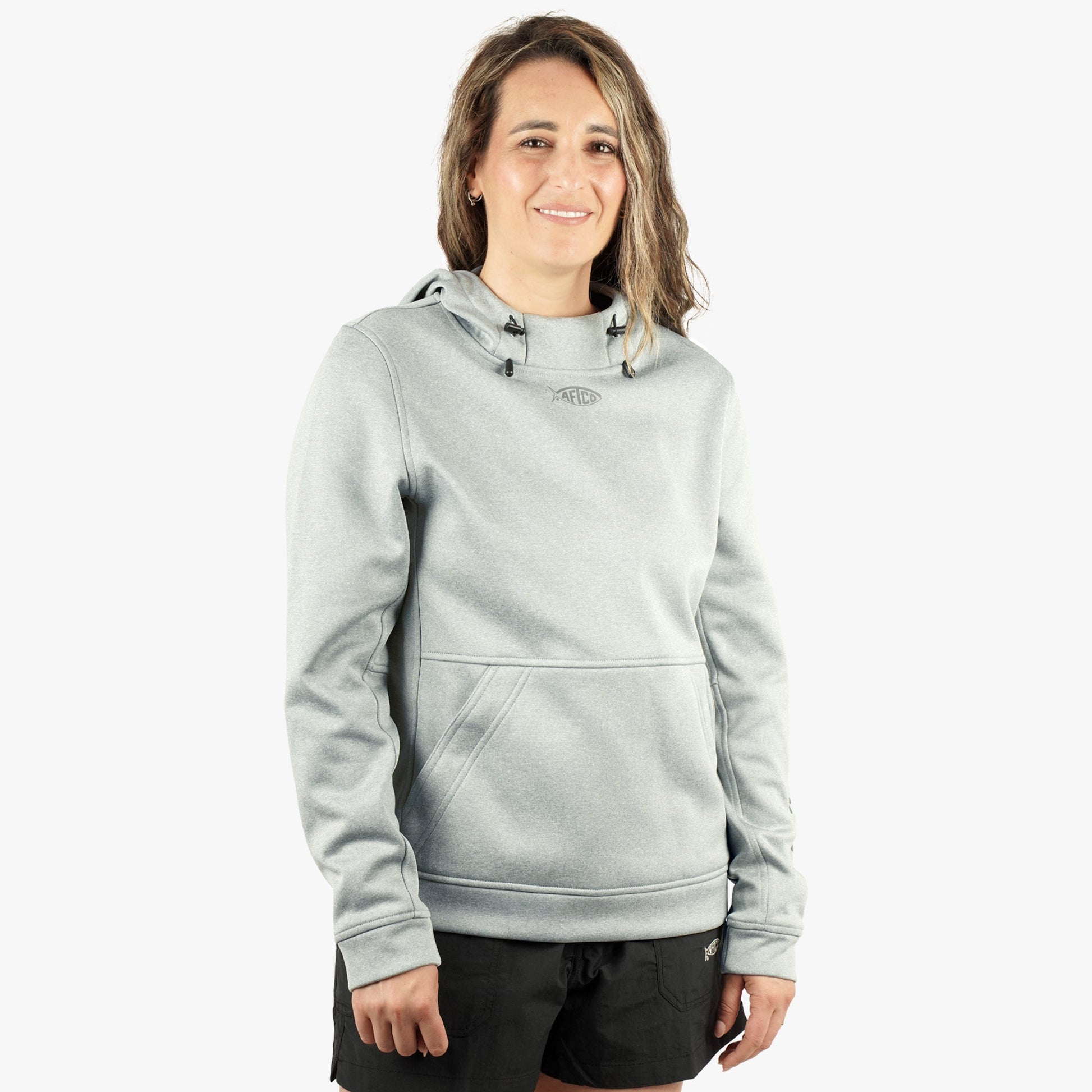 AFTCO Women's Shadow Hoodie Rose Dawn Heather