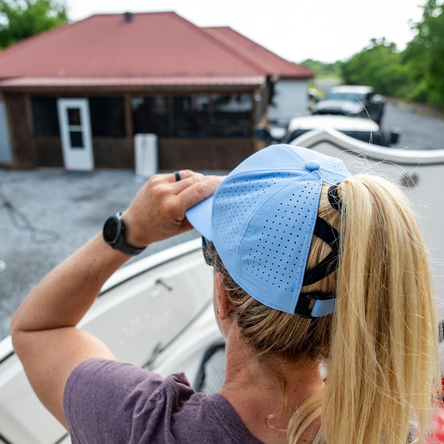 AFTCO Women's Tech Fishing Hat |AFTCO Black