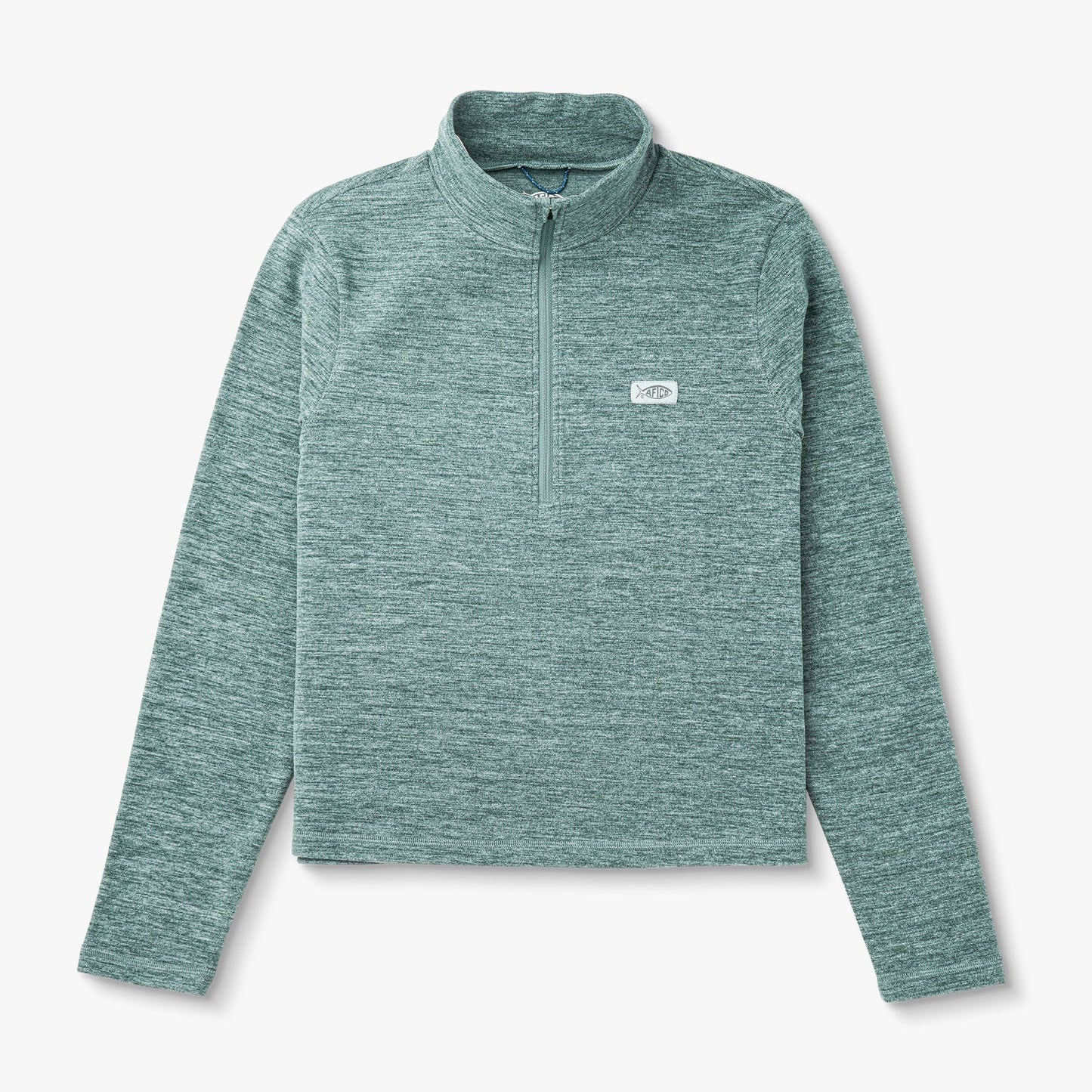 AFTCO Women's Coastal Layer 1/4 Zip Fishing Pullover Steel Heather