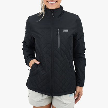 AFTCO Women's Crosswind Puff Jacket Black
